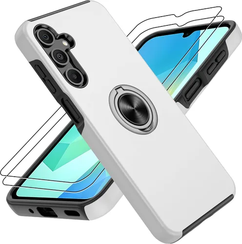 Vista 59 de Gritup Funda para Pixel 6A con protector de pantalla HD, soporte de anillo magnético 360 para Google Pixel 6A, color negro
