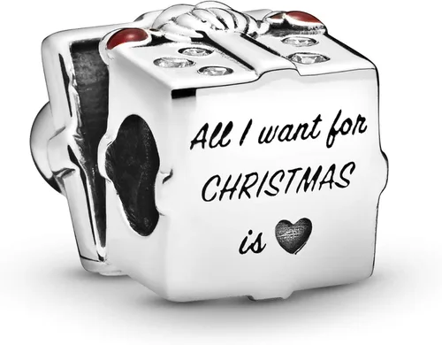 Vista 3 de PANDORA Santa en una caja de regalo de plata de ley 925 - 798470C01, Metal