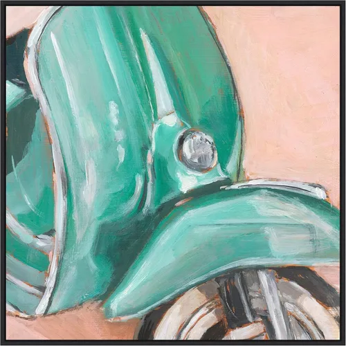Vista 11 de Amanti Art Framed Canvas Wall Art 16x16 Retro Scooter IV by Ethan Harper, Framed Wall Art Canvas, Transportation Artwork, Traditional Decor, Small