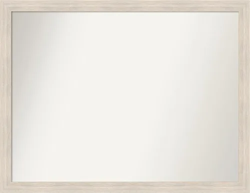 Vista 530 de Amanti Art Espejo personalizado, espejo de baño estrecho Alexandria White Wash, espejo de pared o espejo de tocador de baño sobre el fregadero