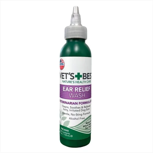 Vista 11 de Vet's Best Alivio para Oídos Secos para Perros, 4 oz Fight Dry Ears, Relieve Dry Discomfort & Odors, Supports Healthy Ears, Gentle Daily Cleansing