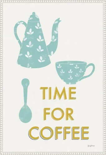 Vista 8 de Amanti Art Framed Canvas Wall Art 23x16 Retro Kitchen Coffee III by Becky Thorns, Framed Wall Art Canvas, Cuisine Artwork, Traditional Decor, Medium
