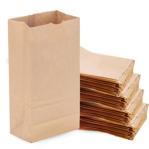 Vista 9 de Duro Bolsa 4# Dubl Life SOS Bolsa 30# Kraft reciclado FSC (paquete de 200)