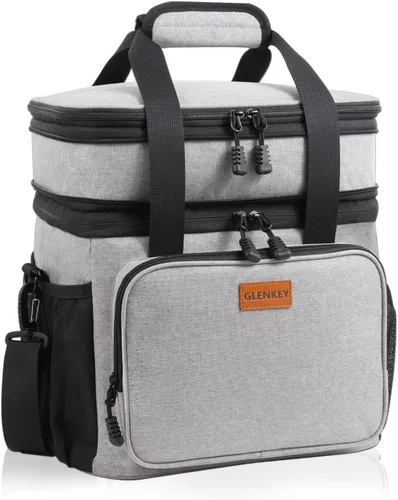 Vista 11 de Lonchera táctica aislada – Bolsa térmica expandible grande para hombres – Lonchera versátil para adultos, turnos de trabajo, viajes al aire libre