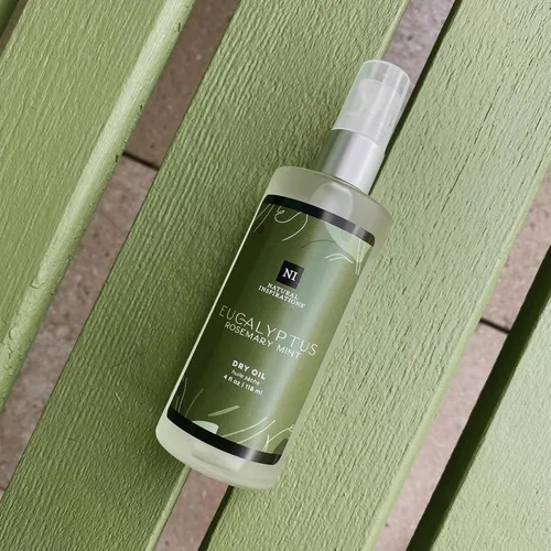 Vista 5 de Natural Inspirations Aceite seco para cuerpo y cara de eucalipto y romero menta 4oz