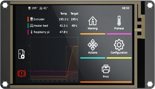 Vista 8 de BIGTREETECH Pantalla táctil HDMI de 5 pulgadas Display 800x480, IPS 160° Monitor de ángulo de visión compatible con Sovol-SV08 Raspberry-Pi 4B, 3B