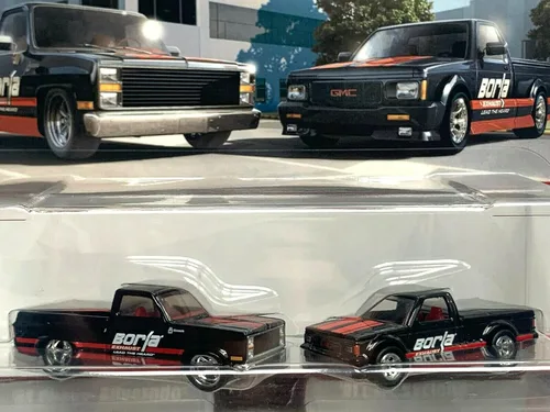 Vista 2 de Hot Wheels '83 Chevy Silverado y '91 Syclone, Car Culture Premium Paquete de 2 (escala 1:64)