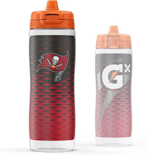 Vista 17 de Gatorade Gx NFL - Botellas antideslizantes para apretar, 30 onzas líquidas, sistema de hidratación Gx