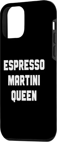 Vista 2 de Funda para iPhone 12 mini Espresso Martini Queen, Espresso Martini con cita divertida