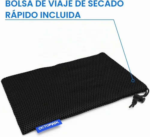 Vista 3 de OCTOMASK - Máscara de buceo con soporte para todas las cámaras GoPro Hero para buceo, esnórquel, apnea (negro)