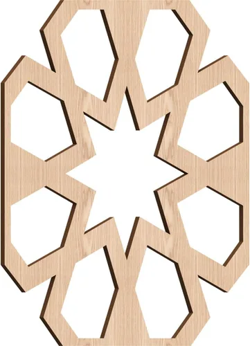 Vista 29 de Jackson Decorative Fretwork Wood Wall Panels, Large, 23 3/8" W x 23 3/8" H x 1/4" T, Cherry