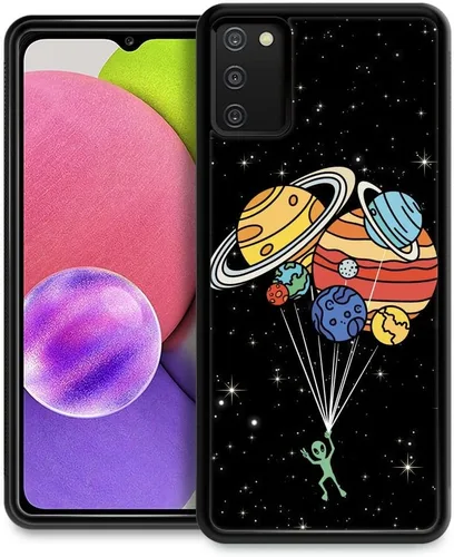 Vista 24 de Funda compatible con Samsung Galaxy Z Fold 2 5G, sistema solar de globo alienígena, diseño de patrón increíble, a prueba de golpes, antiarañazos