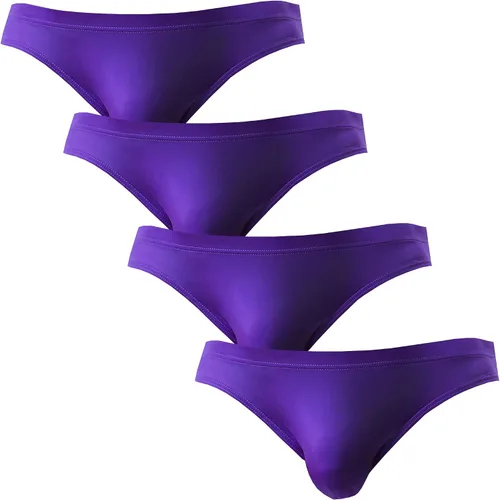 Vista 35 de WINDAY Calzoncillos de hombre Transpirable Hielo Seda Triángulo Bikinis y Escritos N04