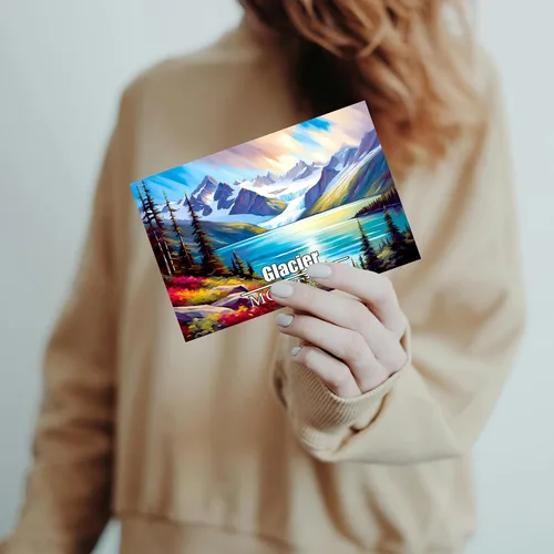 Vista 3 de PARTH iMPEX Juego de postales de 63 parques nacionales de Estados Unidos, pósteres de viaje vintage, kit de collage estético de pared, tarjetas