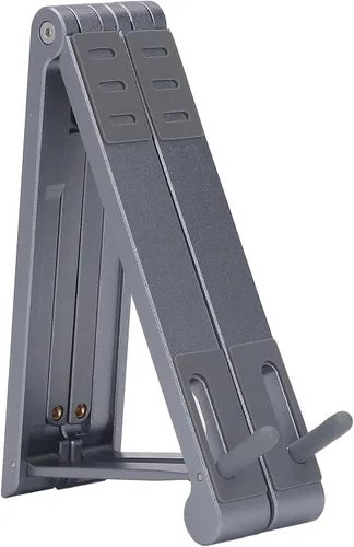 Vista 5 de plplaaoo Foldable Laptop Stand Multi Height Adjustment Ergonomic Laptop Stand for Mobile Phone Tablet (Grey)