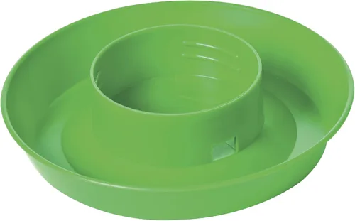 Vista 3 de Little Giant - Base de agua para aves de corral con rosca (1 cuarto de galón) - Base de bandeja de agua de plástico resistente para contenedor