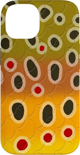 Vista 4 de Marrón trucha patrón pescado arte trucha pesca mosca pesca regalo caso para iPhone 17