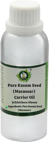 Vista 10 de R V Essential Aceite portador de semillas de Kusum puro (Macassar) 0.2 fl oz (0.169oz)- Schleichera Oleosa (100% puro y natural prensado en frío)