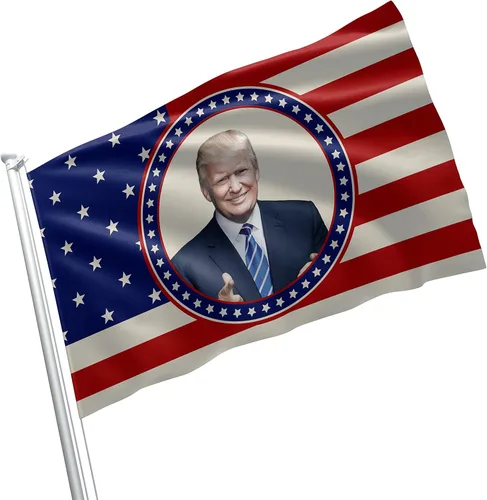Vista 7 de Bandera de Donald Trump Still My President USA MAGA Partido Republicano de 3 x 5 pies, color vivo, ojales de latón con doble costura