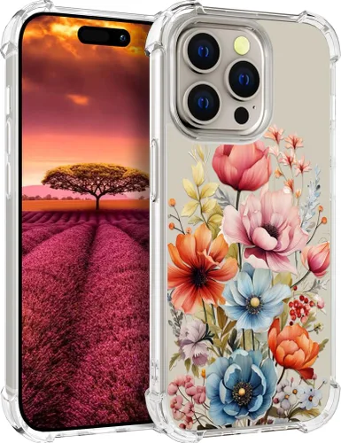 Vista 13 de Funda compatible con iPhone 15, bonita funda transparente para mujer, funda de silicona transparente para teléfono, color negro, tigre poderoso