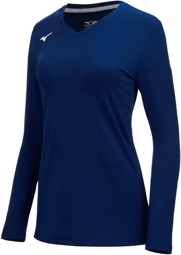 Vista 9 de Mizuno Womens Balboa 6 Long Sleeve Volleyball Jersey Negro