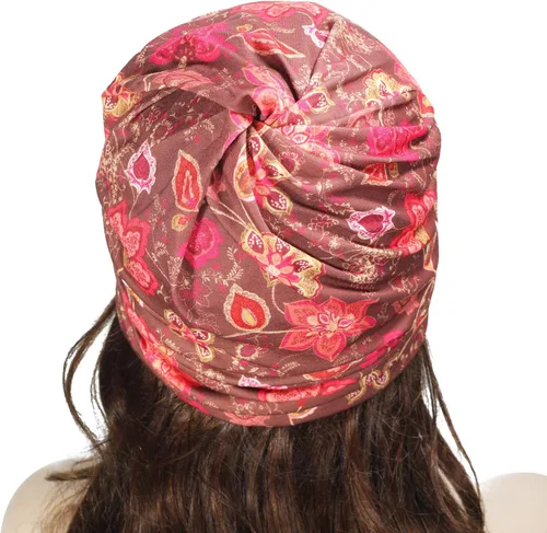 Vista 5 de ZLYC Gorro holgado de moda para mujer, para verano, bufanda infinita, gorro de calavera