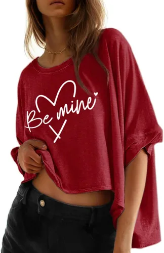 Vista 6 de Dokotoo -Camisetas de verano para mujer, color liso, holgadas, de gran tamaño, básicas