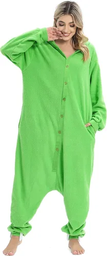 Vista 2 de Wishliker Adult Onesie Animal Pajamas Halloween Cosplay Costumes Party Wear