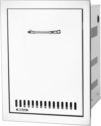 Vista 31 de Bull Outdoor Products Componentes Premium para Isla de Barbacoa de Cocina Exterior, Puerta de Acceso Vertical - Bisagra Izquierda con Reborde