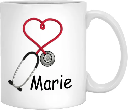 Vista 24 de Exfoliantes de café y guantes de goma #Nurselife, taza de café impresa para enfermera, regalo para enfermera (diseño 1, 11 onzas)