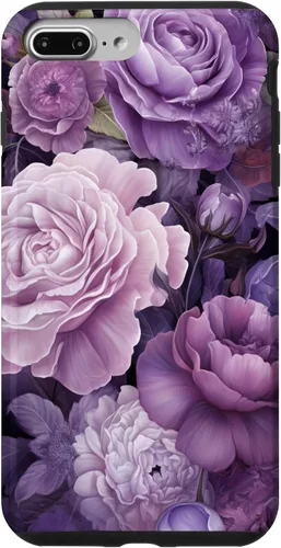 Vista 12 de Elegant Blush Pink And Purple Vintage Floral Rose And Peony Case for iPhone 16