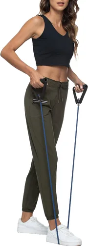 Vista 122 de Kcutteyg - Pantalones deportivos con bolsillos para mujer, diseño suave, ligero y de secado rápido, para entrenamiento, gimnasia, yoga y correr