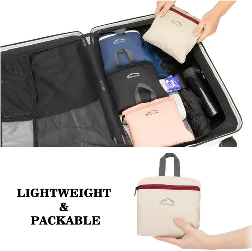 Vista 7 de BAGPARKK Mochila de senderismo, mochilas de viaje grandes de 35 litros para hombres y mujeres, resistente al agua, ultra ligera, plegable, plegable