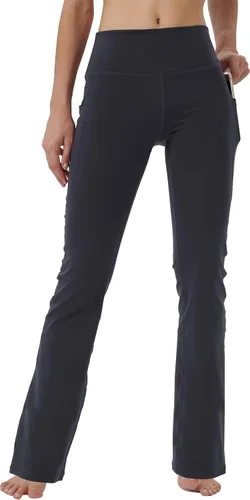 Vista 3 de Pantalones de yoga para mujer con bolsillos ocultos, control de abdomen, leggings largos para correr