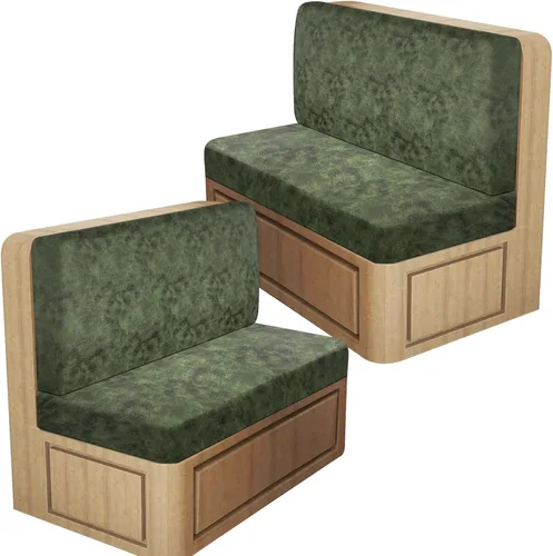 Vista 29 de ANARACHON Fundas de cojín elásticas con aspecto de cuero para caravana, fundas de cojín para asiento de cabina de caravana
