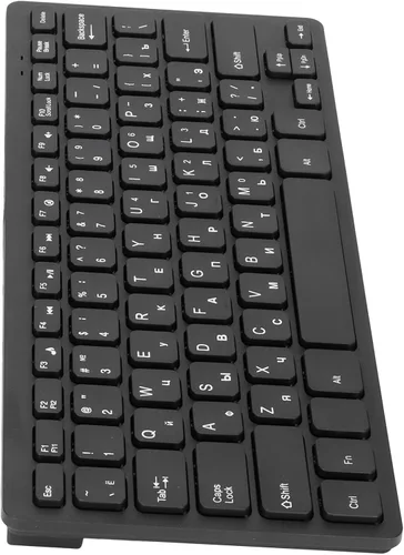 Vista 6 de SUNGOOYUE Teclados de computadora para PC, diseño ergonómico, ultrafino, mini duradero de 78 teclas, teclado USB con cable para PC, portátil