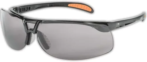 Vista 10 de Uvex por Honeywell Protégé Lentes de seguridad, con aro negro metálico y lente transparente con capa dura antiarañazos, ultradura (S4200-H5)