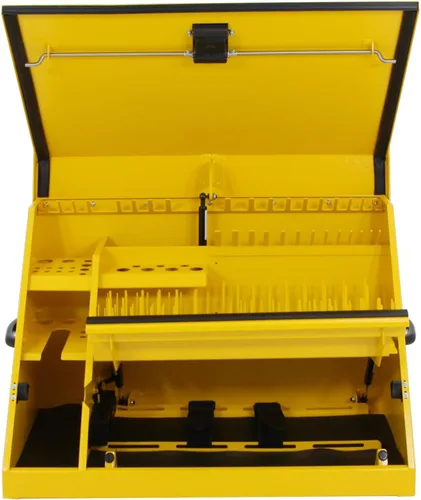 Vista 8 de DeWalt - Caja de herramientas triangular de 30 x 15 pulgadas, acero, color amarillo