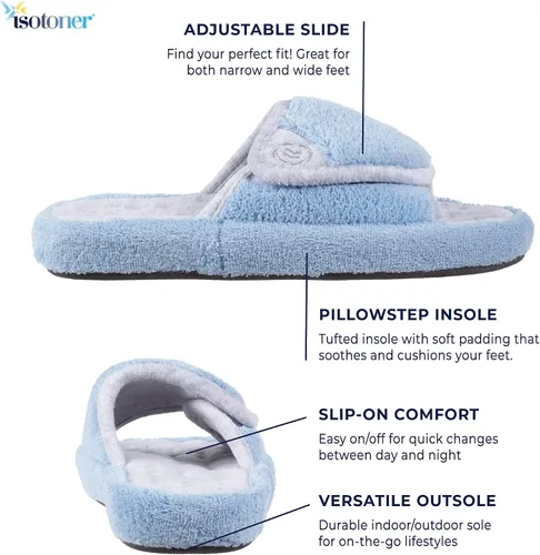 Vista 2 de isotoner pantuflas de Spa de fibra Microterry con tecnología Pillowstep para mujer