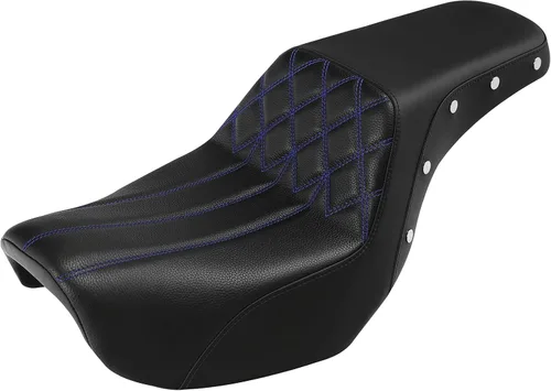 Vista 34 de C.C. RIDER Asiento para Conductor y Pasajero Asiento de Elevación Compatible con Harley Dyna Street Bob FXDB Low Rider FXDL/FXDLS Super Glide Custom