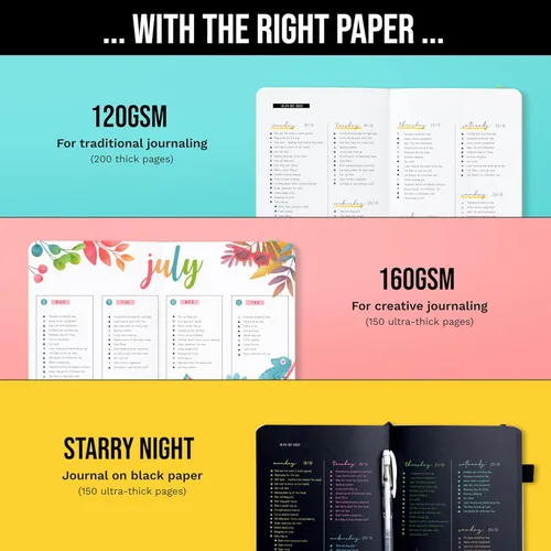 Vista 3 de Cuaderno de cuadrícula de puntos con viñetas Cuadernos diarios A5 para escritura personal, trabajo, mujeres papel grueso de 120gsm, tapa dura