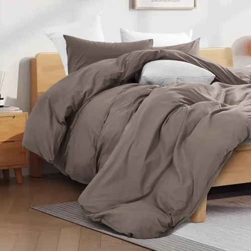 Vista 466 de NEXHOME PRO Funda de edredón Twin XL 100% algodón lavado, transpirable, duradera, texturizada, similar al lino, juego de ropa de cama para el hogar