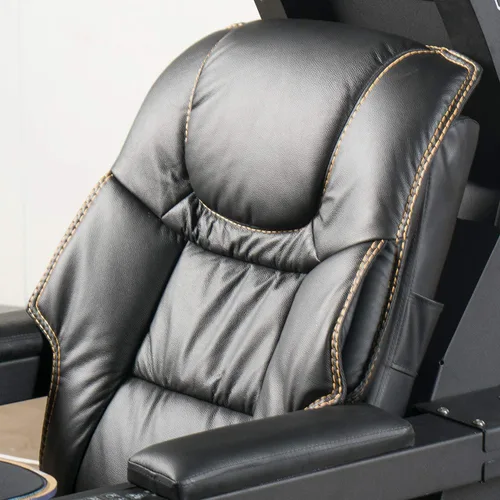 Vista 4 de Imperatorworks - Silla para videojuegos IWR1, para computadora, uso en la oficina y el hogar, para tres monitores