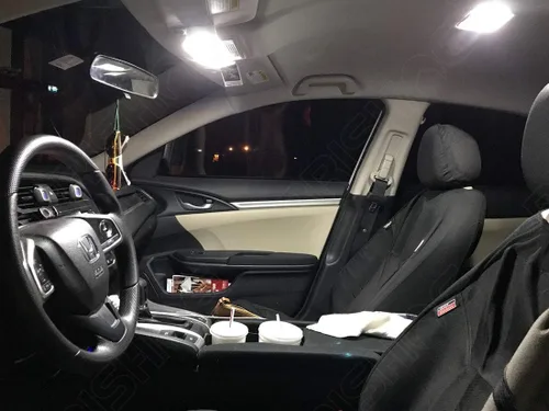 Vista 4 de Kit de luces LED interiores blancas para Honda Pilot 2009 2010 2011 2012 2013 2014 2015 superbrillantes 6000K bombillas LED interiores paquete +