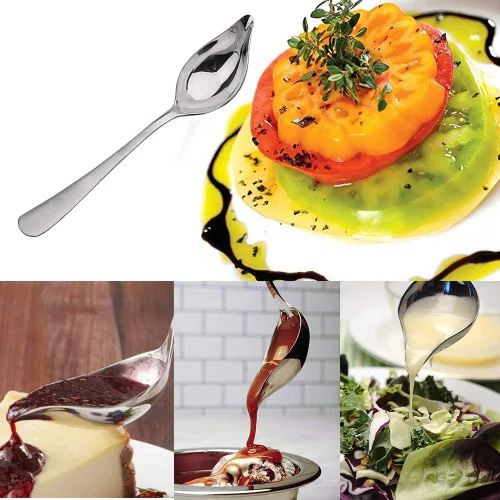 Vista 4 de Herramientas especializadas culinarias, kit de chapado de chef profesional, 7 piezas, acero inoxidable