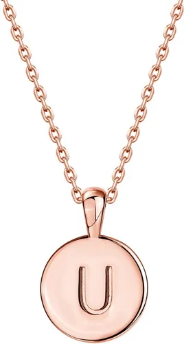 Vista 72 de PAVOI - Collar con dije de letra inicial chapado en oro de 14 quilates para mujer Collar con inicial alfabética de oro