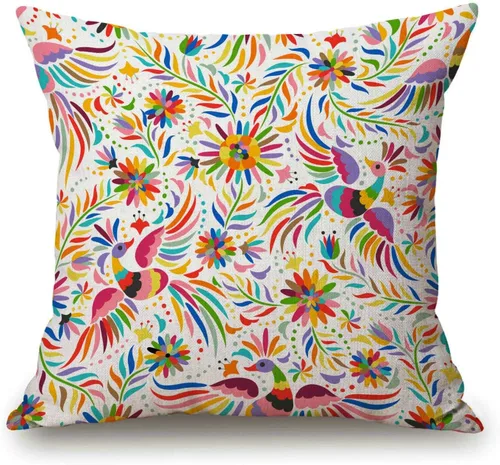 Vista 13 de Solekla Funda de almohada de decoración de granja, funda de almohada de mandala de galaxia de 18 x 18 pulgadas, funda de almohada geométrica