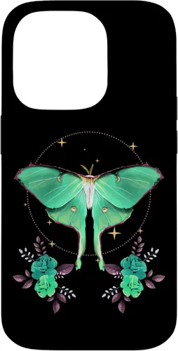 Vista 22 de Bonita funda con temática de Luna Moth Beautiful Butterfly Insect Lover para iPhone 15