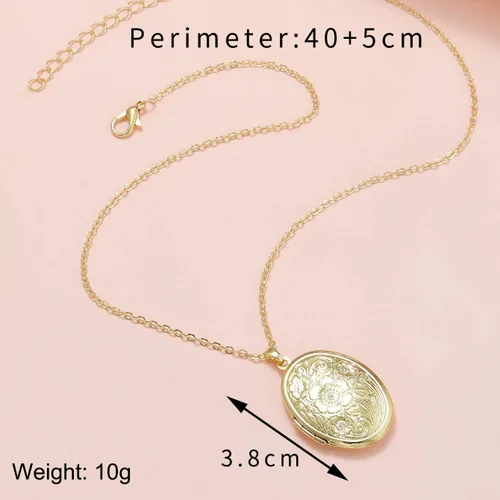Vista 4 de Hmooy Collar con medallón grabado en forma de corazón con medallón que sostiene fotos personalizadas, collar de recuerdo para mujeres y niñas