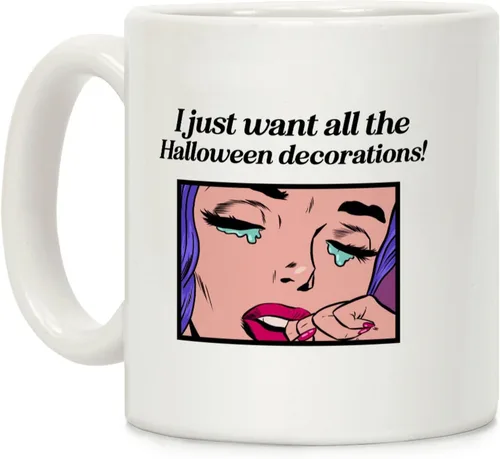 Vista 156 de LookHUMAN Tazas de Halloween Taza de café de Halloween - Tazas de café para decoración ideales para amantes y entusiastas de la decoración - Taza